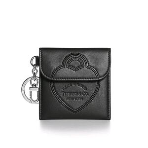 Tiffany & Co. Black Leather Coin Purse